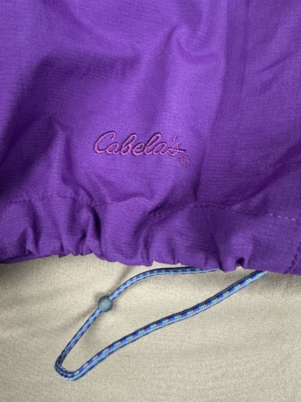 Cabelas Gore-Tex Rain Jacket Womens Medium Purple Full Zip Hooded Outdoor Casual - Picture 6 of 16